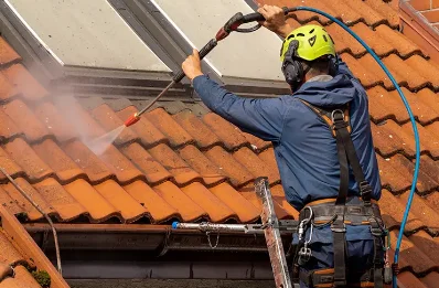 Démoussage et hydrofuge de toiture à Lombard